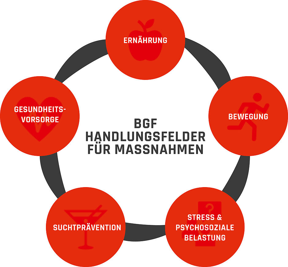 BGF Maßnahmen 5 Bereiche