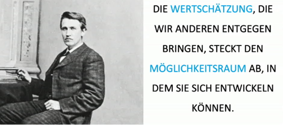 Wertschätzung als Basis für Potentialentfaltung